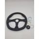 LR MOMO 350mm STEERING WHEEL QUARK BLACK/AIR LEATHER DA5726