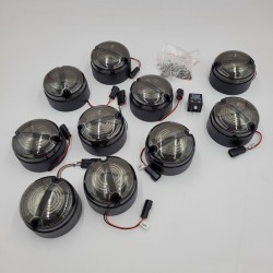 DEFENDER 1990-2016 LED 95 mm Smoked Lamp Upgrade Kit V-20431040