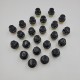Set of 23 Black Gloss Wheel Nuts for Defender 90/ 110 / 130/ Disco 1/ RRC - Part RRD500560B small damage