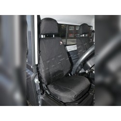 Details about LAND ROVER DEFENDER 90 2007-ON FRONT SEATS WATERPROOF SEAT COVERS SET BLACK
