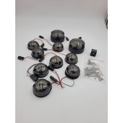 DEFENDER 1990-2016 LED 73 mm Smoked Lamp Upgrade Kit V-20431037