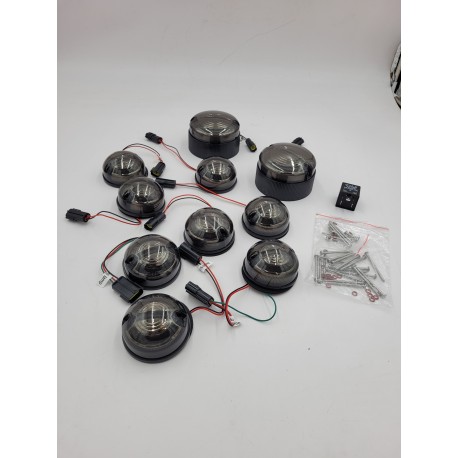 DEFENDER 1990-2016 LED 73 mm Smoked Lamp Upgrade Kit V-20431037