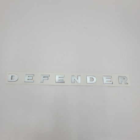 Land Rover DEFENDER Silver HOOD BADGE LETTERING LETTERS FT-LRE031