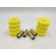 Defender FRONT BUSH SET RADIUS ARM/AXLE Part NTC7307PY-YELLOW