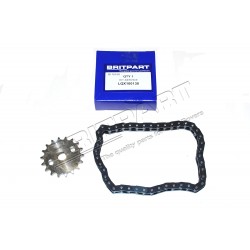 2.5L 5 Cyl Turbo Diesel Defender/Discovery II Oil Pump Chain & Sprocket Kit Part LQX100130