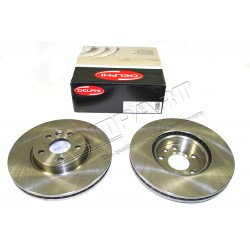 Freelander II/EVOQUE 2012 Front Brake Disc PAIR DELPHI LR007055AP