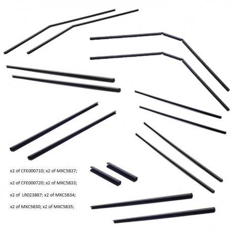 Front Window Channel Kit Defender