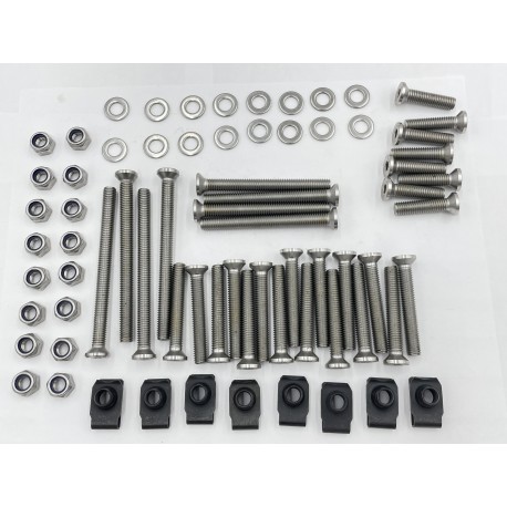 LR DEFENDER Door Bolt Kit Front & Rear 4 Door Defender Stainless Steel DA1133