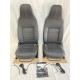 Premium Front Seat Set Puma With Heat in Black Vinyl EXT307-PREMBV