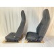 Premium Front Seat Set Puma With Heat in Black Vinyl EXT307-PREMBV