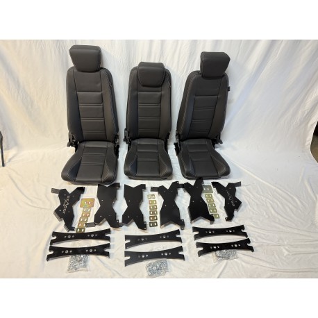 2nd Row Premium High Back Seats - Full Set Xs Vinyl EXT010-3-XSVINYL