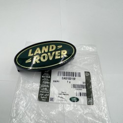 LAND ROVER DEFENDER -16 FRONT GRILL BADGE GREEN/GOLD 3.5in/8.5mm DAS100150LR