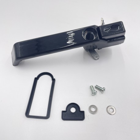 LR DEFENDER 07- Handle Assy LH FR Door Gloss Black With Gasket JM-99005OB / LR066530GB
