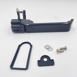 LR DEFENDER 07- Handle Assy RH Middle Door With Entry Remote Control Gloss Black With Gasket JM-99006ONB / LR066529GB