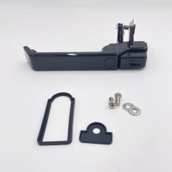 LR DEFENDER 07- Handle Assy LH MIddle Door With Entry Remote Control Gloss Black With Gasket JM-99005ONB / LR066531GB