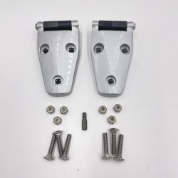 LR Defender 06- Pair Of Bonnet Hinges For Silver Paint Finish JM-90658 / DA1152