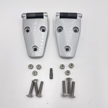 LR Defender 06- Pair Of Bonnet Hinges For Silver Paint Finish JM-90658 / DA1152