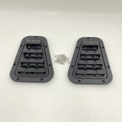 LR DEFENDER KBX TOP VENT TWO LINE BLACK JM-90582-2B