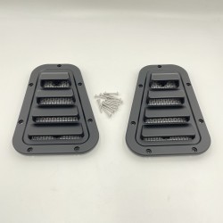 KBX LR DEFENDER WING TOP AIR INTAKE GRILLE MAT BLACK WITHOUT LOGO KBX JM-90631