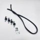 LR DEFENDER -00 90"/110" Early Style Header Rail & Complete Windscreen Fitting Kit EXT221-22