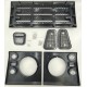 LR DEFENDER KBX Face Lift Front STD Grille SET Satin Black JM-90583B / BA9455