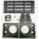 LR DEFENDER KBX Face Lift Front STD Grille SET Satin Black JM-90583B / BA9455