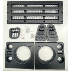 LR DEFENDER KBX Face Lift Front STD Grille SET Satin Black JM-90583B / BA9455