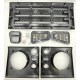 LR DEFENDER KBX Face Lift Front STD Grille & Surround KIT Gloss Black JM-90583JB / BA9454