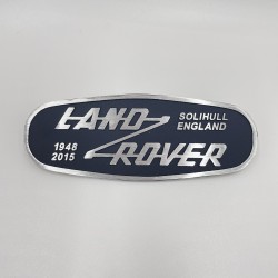 LR SERIES DEFENDER Solihull England 1948-2015 Aluminum Alloy Metal Badge FT-LRE052