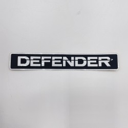 LR DEFENDER Front or Rear Emblem Sticker Silver/Black 9x1.5in / 230x37mm