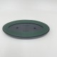 Land Rover Oval Badge Gold Letters on Green Background on Black Plate 90*48mm DAH100680B