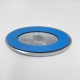 Land Rover Oval Badge Silver Letters on Green Background on Silver Plate 90*50mm DAH100680S