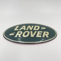 LR FREELANDER II LRII -10 Oval Front Grille Badge Gold Letters on Green 105x53mm LR002717GREEN