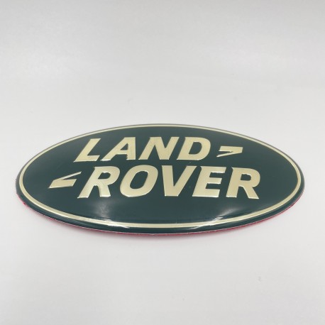 LR FREELANDER II LRII -10 Oval Front Grille Badge Gold Letters on Green 105x53mm LR002717GREEN