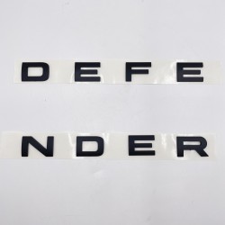 LR DEFENDER 20-22 FRONT MATT BLACK LETTERS HOOD BADGE FT-LRE041