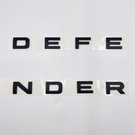 LR DEFENDER 20-22 FRONT MATT BLACK LETTERS HOOD BADGE FT-LRE041