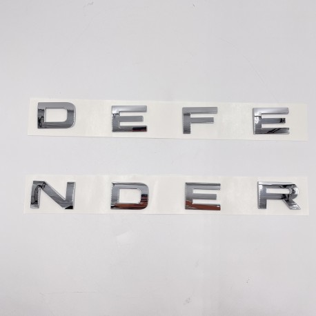 LR DEFENDER 20-22 FRONT CHROME LETTERS HOOD BADGE FT-LRE042