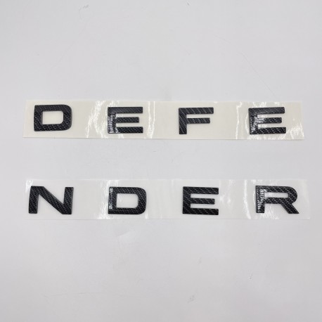 LR DEFENDER 20-22 FRONT CARBON LETTERS HOOD BADGE FT-LRE044
