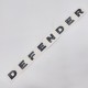 LR DEFENDER -16 FRONT CARBON LETTERS HOOD BADGE FT-LRE031A