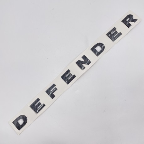 LR DEFENDER -16 FRONT CARBON LETTERS HOOD BADGE FT-LRE031A