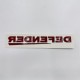 LR DEFENDER Rear Silver Trunk Emblem Badge FT-LRE034