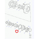LR DEFENDER up to -93 DISCOVERY I RRC Gasket Drive Flange - Hub BR3605 / FRC3988