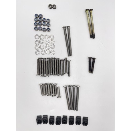 LR DEFENDER -16 Stainless Steel Hinge Bolt Kit FR&RR Side Door DA1133 Contains used 4 bolts and 2 nuts !!!
