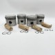 LR DEFENDER 85- 2.5Petrol SET Of Pistons & Rings Over-Size .030" BR2654 / RTC473430