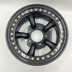 LR Defender /Discovery I /RR Classic Real Beadlock Wheels 16x8 Gloss Black N2 Scratched