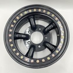 LR Defender /Discovery I /RR Classic Real Beadlock Wheels 16x8 Gloss Black N3 Scratched