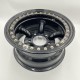LR Defender /Discovery I /RR Classic Real Beadlock Wheels 16x8 Gloss Black N4 Scratched