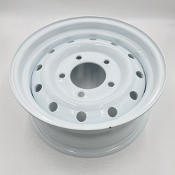 16'' x 6.5 Heavy Duty Wolf Steel Wheel Part ANR4583W scratched back side N3 !