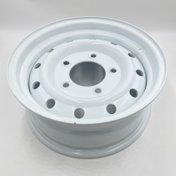 16'' x 6.5 Heavy Duty Wolf Steel Wheel Part ANR4583W scratched back side N3 !