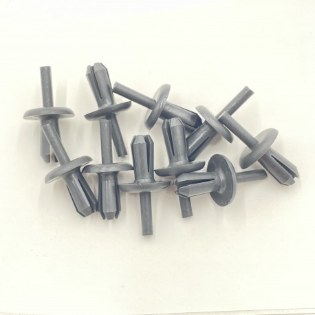 LR DEFENDER -06 Plastic Rivet Door Card in Techno Grey MWC9918LOY SET X10